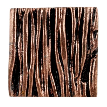 Square Bark Shape Antique Copper Aluminium Cabinet Knob